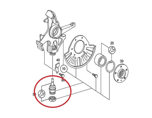 Pivô Da Bandeja Dianteira Mercedes Ml230 1998 A 2005