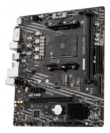 Tarjeta Madre Msi A520m-a Pro Ddr4, Pci-e Gen3, Amd Am4