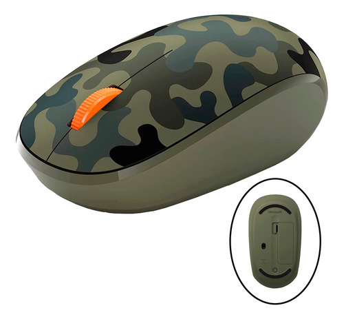 Mouse Microsoft Inalambrico Bluetooth Color Camuflaje Bosque