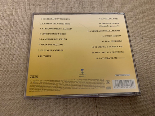 Cd Los Tigres Del Norte Contrabando Traicion Y Robo (Usado)