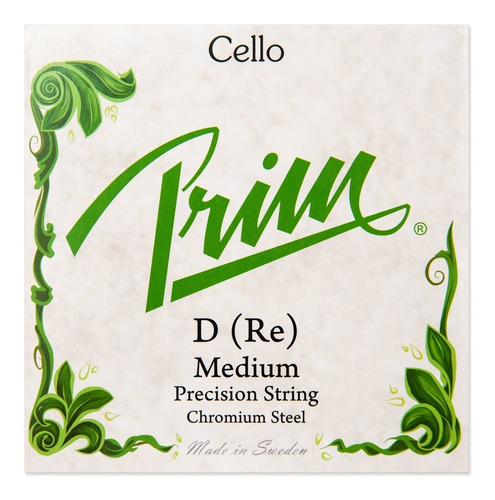 Cuerda Re (2a) P. Violonchelo Cello 4/4 Prim Hecha En Suecia