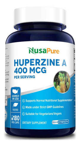 Huperzine A 400 Mcg Suplemento Cerebral Nootropico 180 Cap