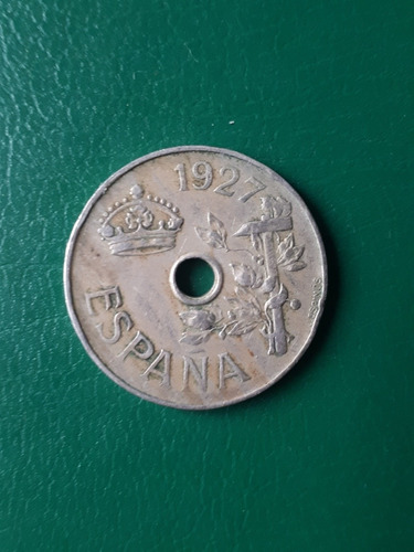 Moneda España 1927 25 Cent 