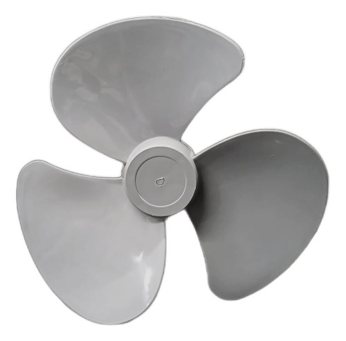 Hélice 3 Pás Para Ventilador Faet 30cm Eixo Meia Lua Cor Cinza
