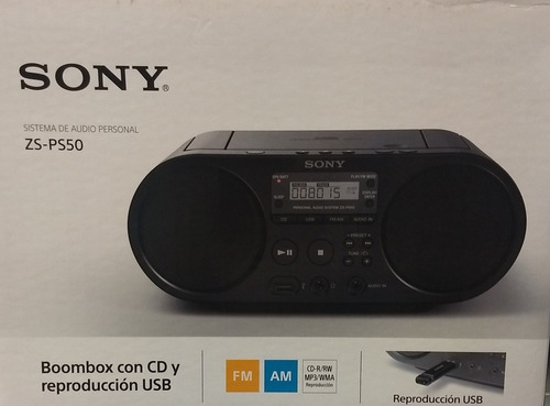 Sistema Audio Personal Sony Boombox Cd Radio Am Fm