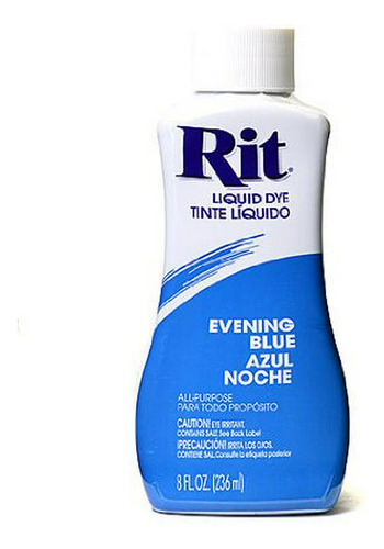 Tinte Para Tela - Rit Dyes Líquido Azul Noche 8 Oz. Botella 
