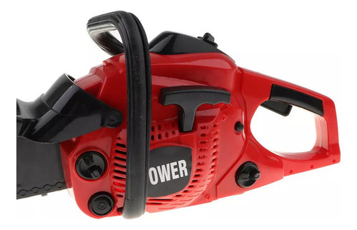 Brinquedo De Motoserra Elétrica Ferramenta Preto+ Vermelho