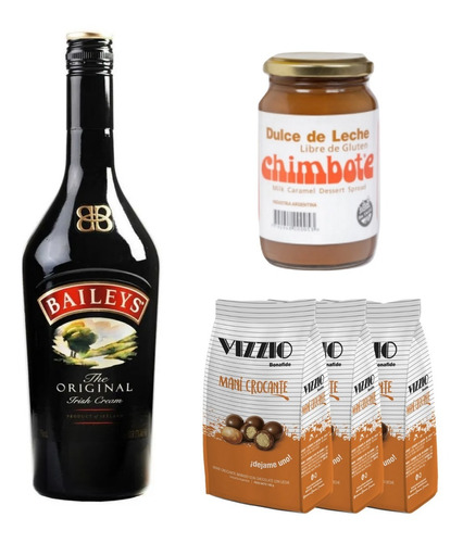 Licor Bailey's 750ml + Chimbote 450g + Vizzio Mani Chocolate