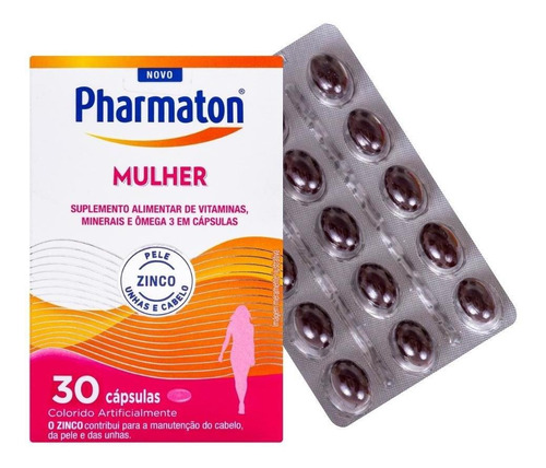Imagem 2 de 2 de Kit 2 Unidades Multivitamínico Pharmaton Mulher 30 Cápsulas