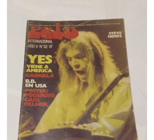 Revista Pelo 52 Tapa Steve Howe. Poster Carl Palmer