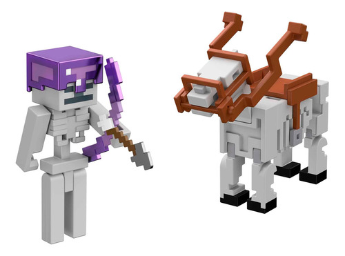 Boneco Minecraft Esqueleto E Cavalo - Mattel