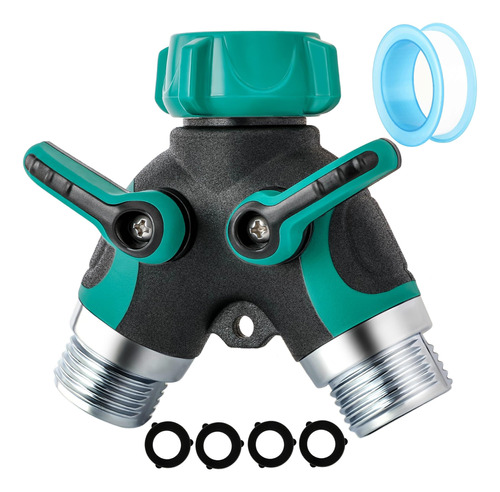 Hose Splitter 2 Way 3/4 Inch Faucet Y Connector With Shut