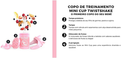 Imagen 4 de 7 de Twistshake Mini Cup 4m+ 260ml By Maternelle
