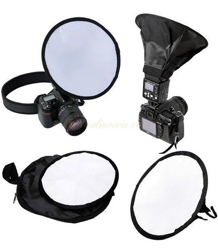 Difusor Flash Speedlite, Difusor Circular 20cms, Con Funda