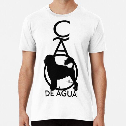 Remera Perro De Agua Portugués Parado Cao De Agua Algodon Pr