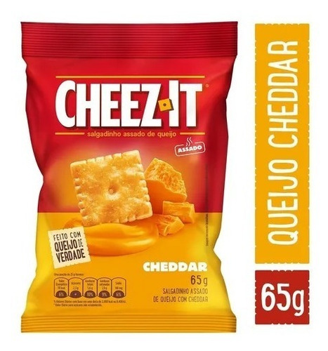 Imagem 1 de 5 de Salgadinho Cheez It Sabor Cheddar 65g