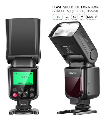 Neewer 750ii Ttl - Flash De Cámara Speedlite Para Nikon