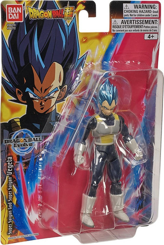 Imagen 5 de 7 de Figura Dragon Ball Super Evolve Vegeta Blue Original Bandai