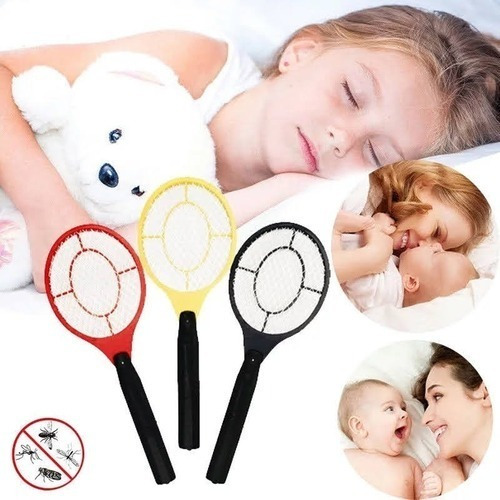 Imagen 6 de 8 de Matamoscas Raqueta Eléctrica Manual Matamosquitos Recargable