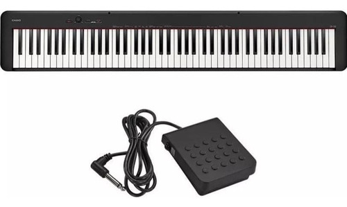 Piano Digital Casio Cdp-s110 88 Teclas Com Pedal E Fonte Voltagem Pilha