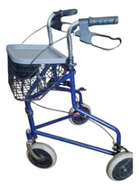 Comprar Andador Ortopédico, 3 Ruedas Macizas, Frenos, Canasto-mesa