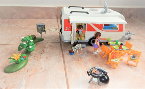 Imagen 3 de 10 de Playmobil 5434 Caravana Family Fun En Excelente Estado