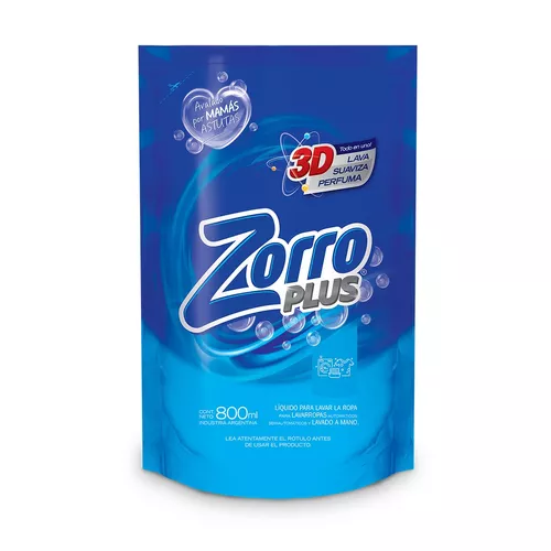 Zorro Plus Clásico Repuesto 800 ml