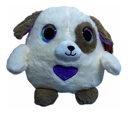 Peluche Perro Gordito Con Ojos Brillosos