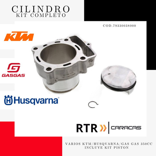 Cilindro Kit Piston Ktm/husqvarna/gas Gas 350cc 