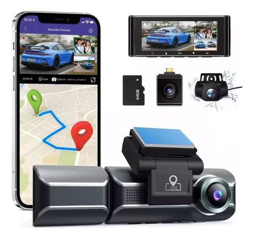 M550 Câmera Veicular 4kgps Ideal Para Uber/99