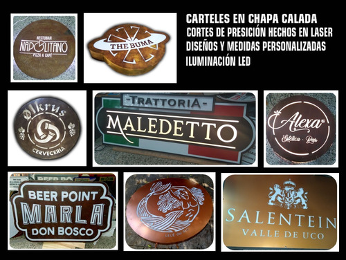 Imagen 2 de 10 de Chapa Calada Luz Led