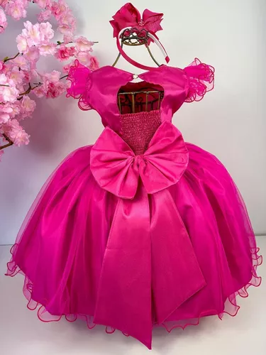 Vestido de festa da Barbie