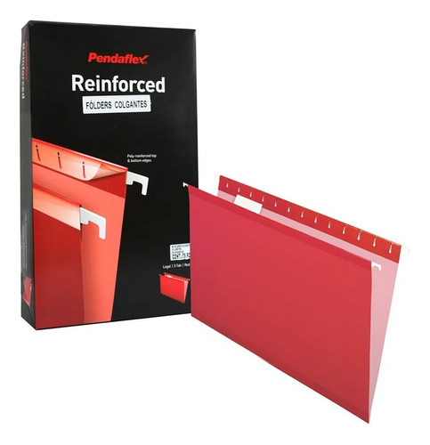 Folder Esselte 4153 1/5 Red Pendaflex Caja C/25 Rojo Ofi /v