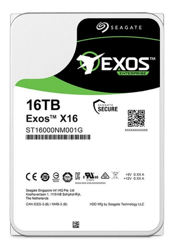 Entrega 40 Dia Seagate Exos St16000nm001g 16tb 7.2k Sata 3.5