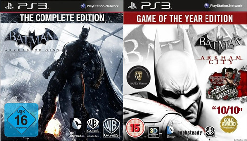 Batman Arkham City Goty + Batman Arkham Origins Ultimate Ps3