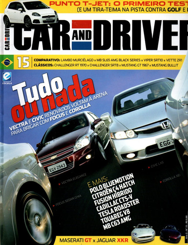 Revista Car And Driver, Ano 2, Edição 15 De 2009
