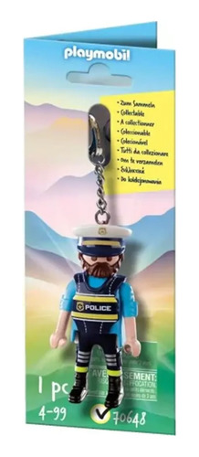 Llavero Policia Playmobil Juguetes 70648 Febo