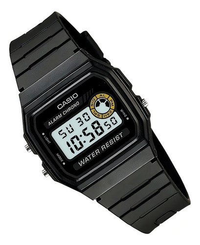Reloj negro cuadrado digital vintage Casio para hombre