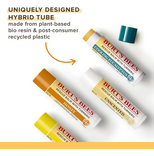 Bálsamo De Labios Burt's Bees Doble Hidrataciónsin Fragancia