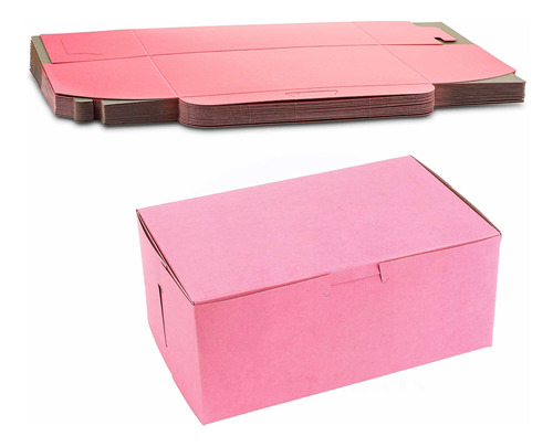 Pretty Pink Lock Corner Clay Coated Kraft Cartón Caja ...