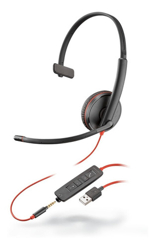 Diadema Plantronics Blackwire 3215, C3215 Usb-a Mono Usb