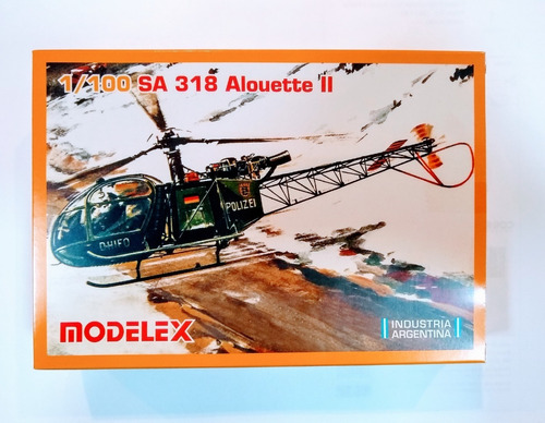 Helicoptero Sa 318 Alouette 2 Maqueta Armar 1:100 Modelex 