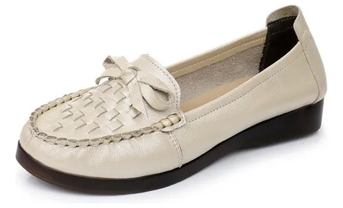 Basic editions women's eloise leather wide width moccasin store