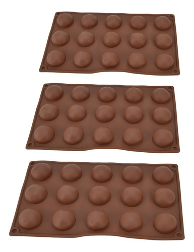 Molde De Silicona Para Bombas De Chocolate, 3 Piezas, 15 Agu