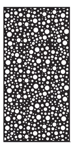 Chapa Decorativa Perforada Acero 120x60 De 0,9mm