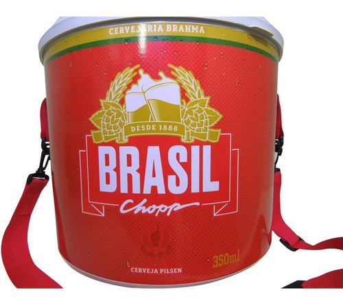Imagem 3 de 7 de Cooler Térmico Barril Brahma 20 Litros Com Alça De Ombro