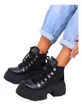 Comprar Borcegos Botas Botitas Botinetas Mujer Tachas Moda Comodas
