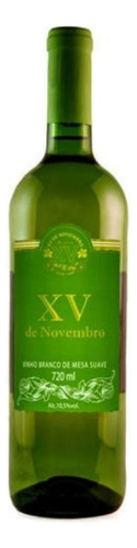 Vinho Tinto Suave Branco  720 Ml  Xv De Novembro