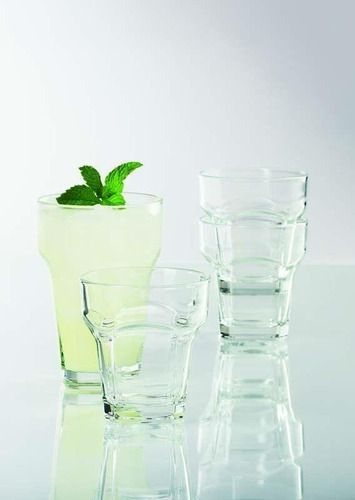 San Marco Juego De 6 Vasos De Vidrio De 400 Ml