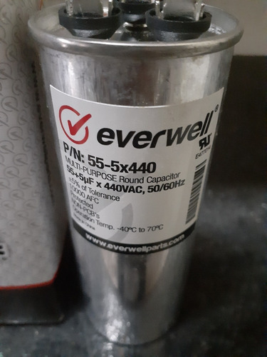 Capacitor De Marcha Dual 55+5 Mfd